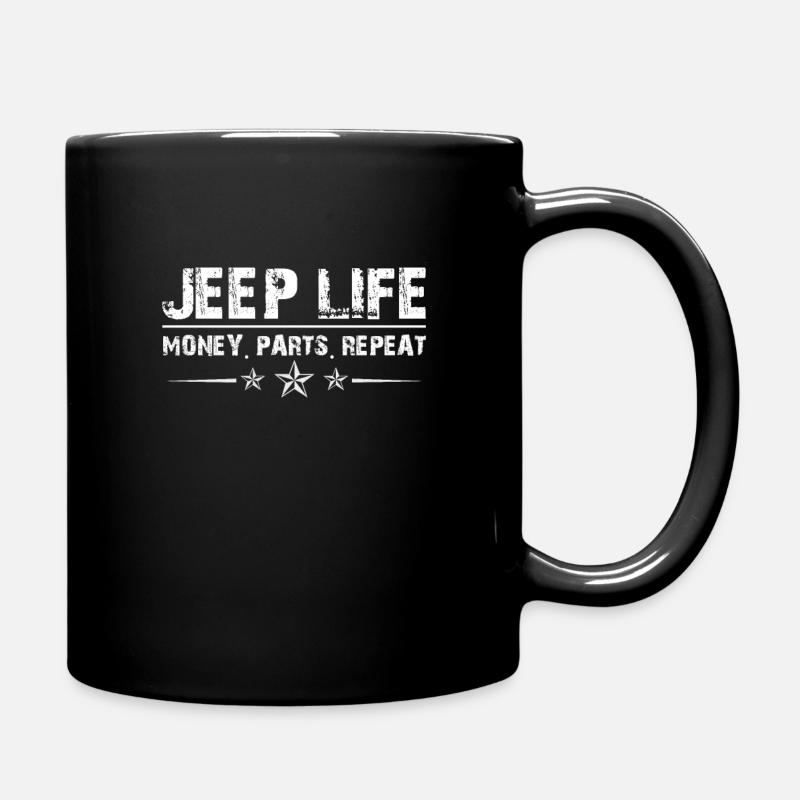 Mode de vie Graphix Jeep Life T-shirt - Mug uni - noir
