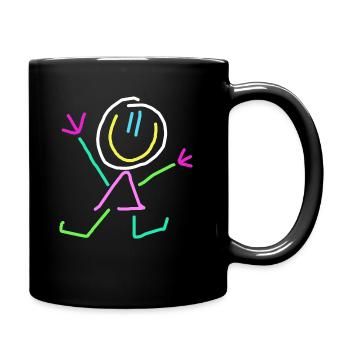 stick figure - Full Colour Mug - black - Right