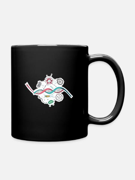 Biologie Lehrer DNA Bakterien Mikroben T-Shirt - Tasse einfarbig - Schwarz