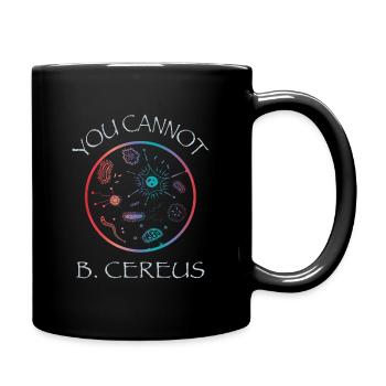 Biology Microbiology Bacteria Teacher T-Shirt - Full Colour Mug - black - Right