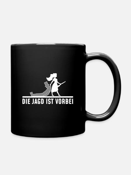 Verlobung Verlobt Hochzeit An Sprüche lustig cool - Tasse einfarbig - Schwarz