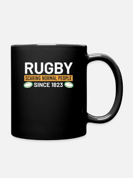 rugby - Full Colour Mug - black