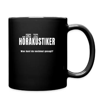 Hörakustiker Beruf Ausbildung - Tasse einfarbig - Schwarz - Rechts