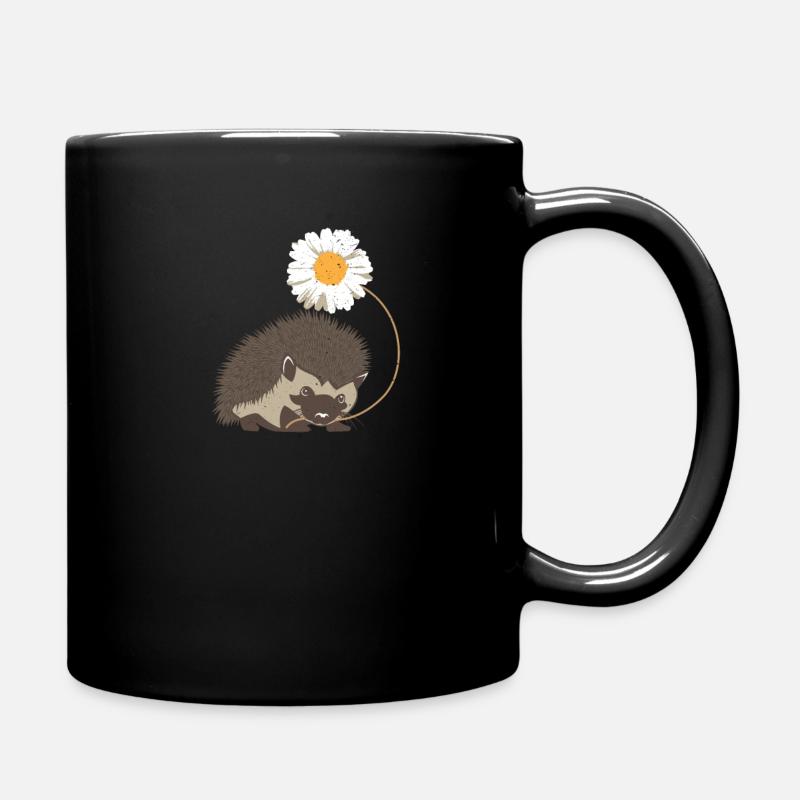 Hedgehog - Full Colour Mug - black