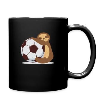 sloth football - Full Colour Mug - black - Right