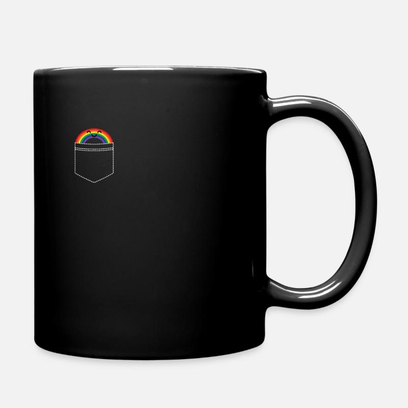 Rainbow CSD Bisexual Pride Bisexuell Tasche Bi LGB - Tasse einfarbig - Schwarz
