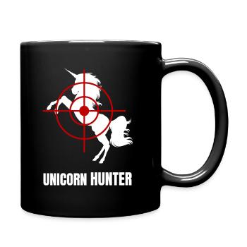 Unicorn hunter - Anti Einhorn Jäger - Full Colour Mug - black - Right
