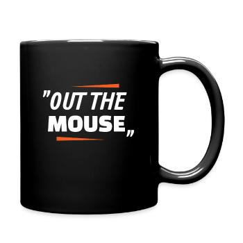 Aus die Maus Denglisch Lustige Sprüche Cool - Tasse einfarbig - Schwarz - Rechts