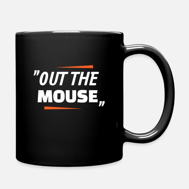 Aus die Maus Denglisch Lustige Sprüche Cool - Tasse einfarbig - Schwarz