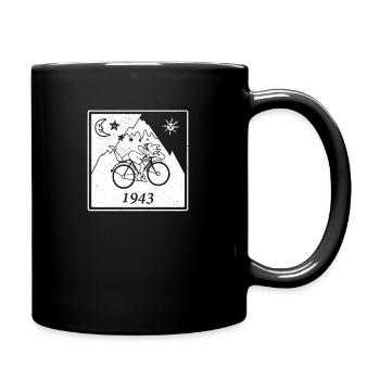 LSD Dame Herr Mann Frau Druff Rave Outfit - Tasse einfarbig - Schwarz - Rechts