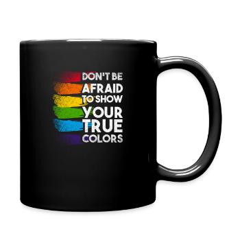 Pride CSD Parade LGBT Love Homo Gay Lesbian - Full Colour Mug - black - Right
