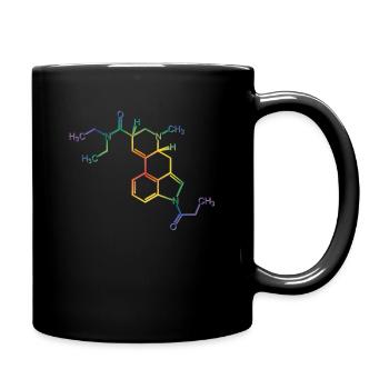 Druff Party LSD Acid Formule moléculaire - Mug uni - noir - Droite