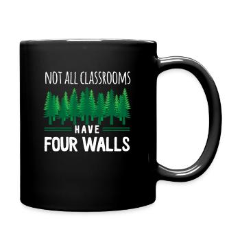 Not All Classrooms Have Four Walls Classroom - Full Colour Mug - black - Right