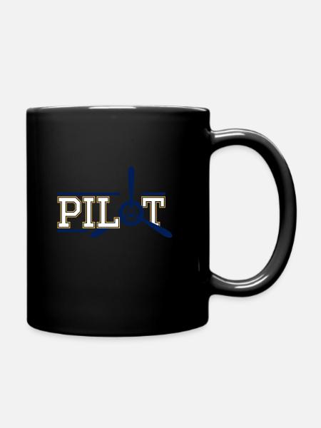 pilote - Mug uni - noir