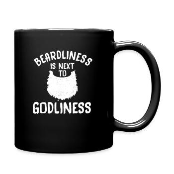 La barbe est à côté de la divinité mari barbu - Mug uni - noir - Droite