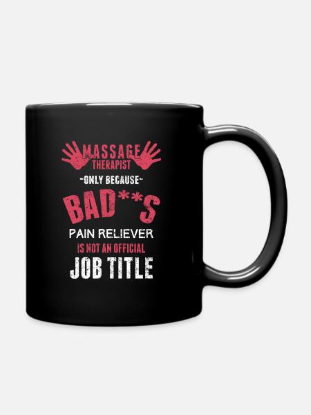 Masseur - Tasse einfarbig - Schwarz