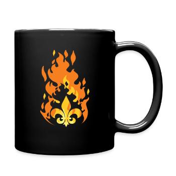 J'adore le feu scout - Mug uni - noir - Droite