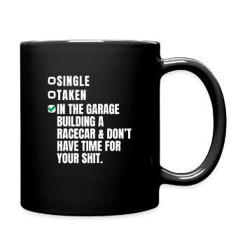 voiture - Mug uni - noir - Droite