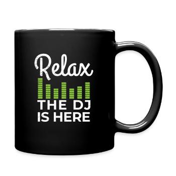 dJ - Mug uni - noir - Droite