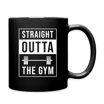 training - Tasse einfarbig - Schwarz - Rechts