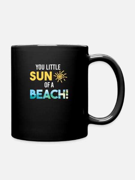 urlaub - Tasse einfarbig - Schwarz
