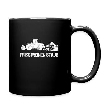 Radlader Baustellenradio Baggerlader Baggerlöffel - Tasse einfarbig - Schwarz - Rechts