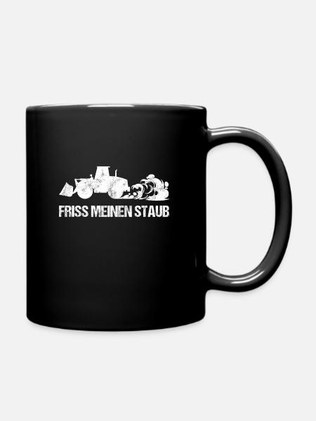 Radlader Baustellenradio Baggerlader Baggerlöffel - Tasse einfarbig - Schwarz
