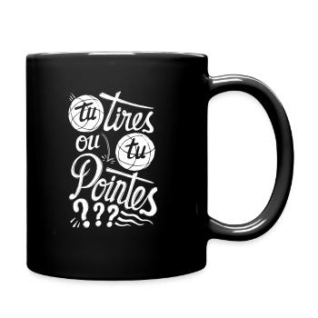You shoot or you point ? - Full Colour Mug - black - Right