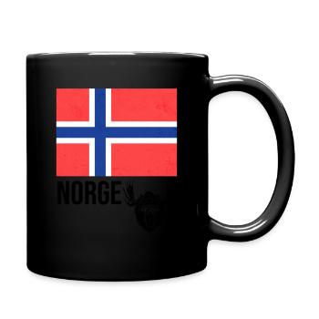 Norvège Norge - Mug uni - noir - Droite