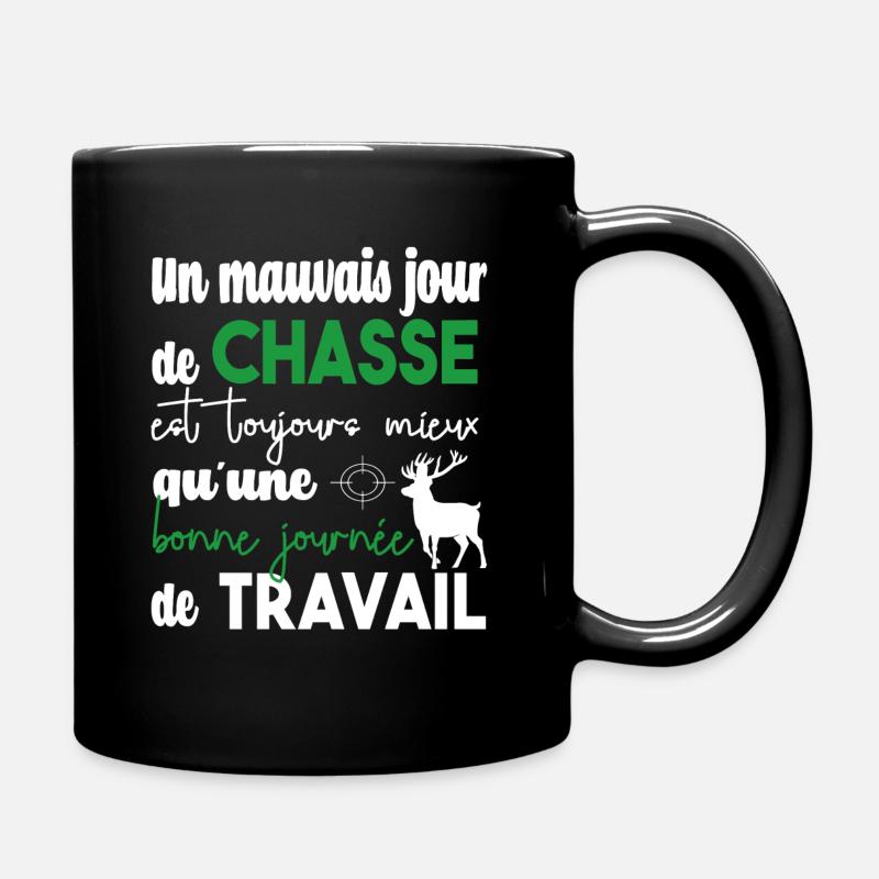 Cadeau chasse chasseur hunter humour - Mug uni - noir