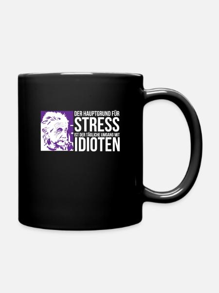 Lustig - Tasse einfarbig - Schwarz