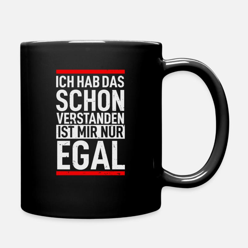 Lustig - Tasse einfarbig - Schwarz