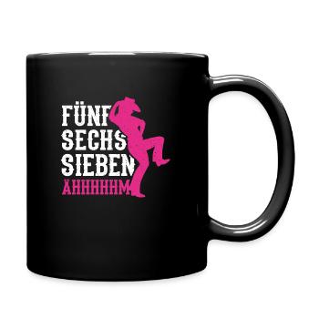 Linedance Western Tanz Tänzer Country Geschenkidee - Tasse einfarbig - Schwarz - Rechts