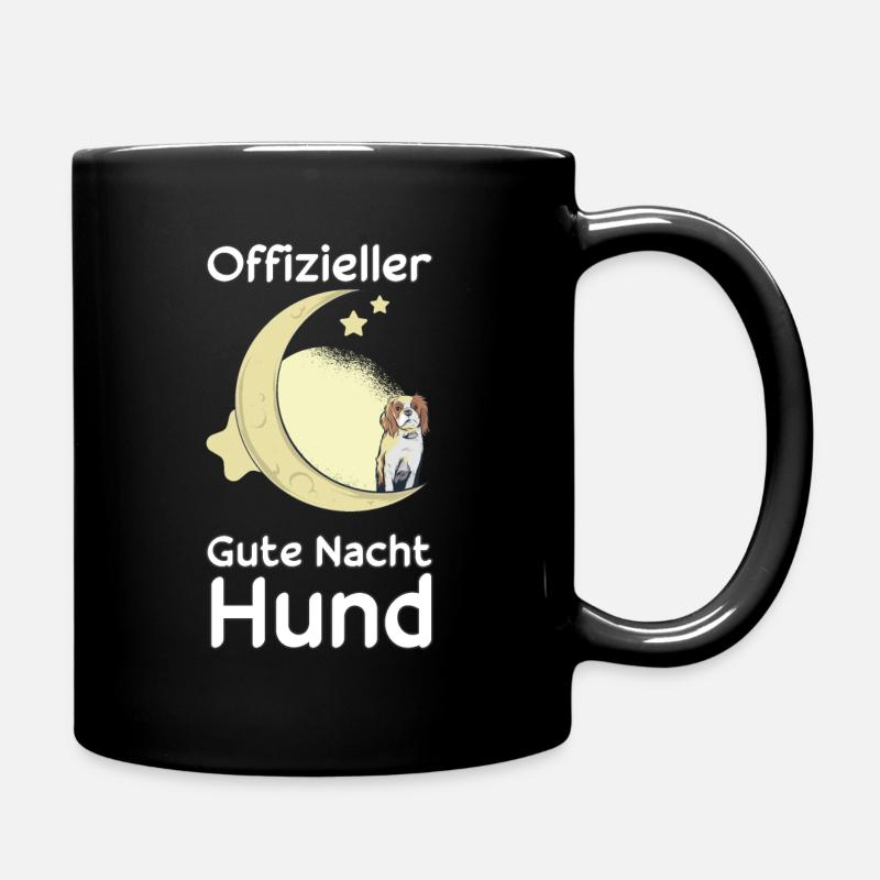Schlaf Hund Hunde Nachthemd Geschenkidee - Tasse einfarbig - Schwarz