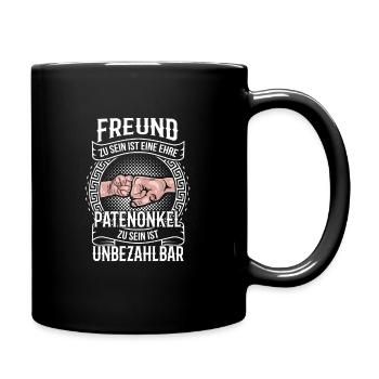 Patenonkel - Tasse einfarbig - Schwarz - Rechts