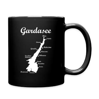 Gardasee Urlaub Sommer Geschenkidee - Tasse einfarbig - Schwarz - Rechts