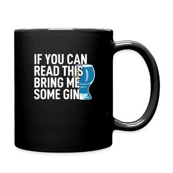 Alkohol saufen - Tasse einfarbig - Schwarz - Rechts