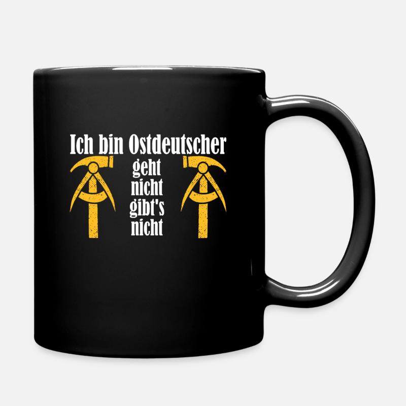 DDR Arbeit Sprüche Kult Geschenkidee - Tasse einfarbig - Schwarz