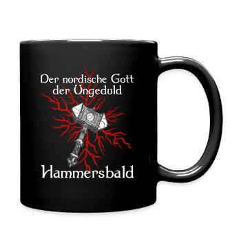 Wikinger Hammersbald Hammer Gott Geschenk - Tasse einfarbig - Schwarz - Rechts