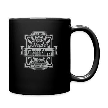 Carriage driver carriage horse horse carriage idea - Full Colour Mug - black - Right