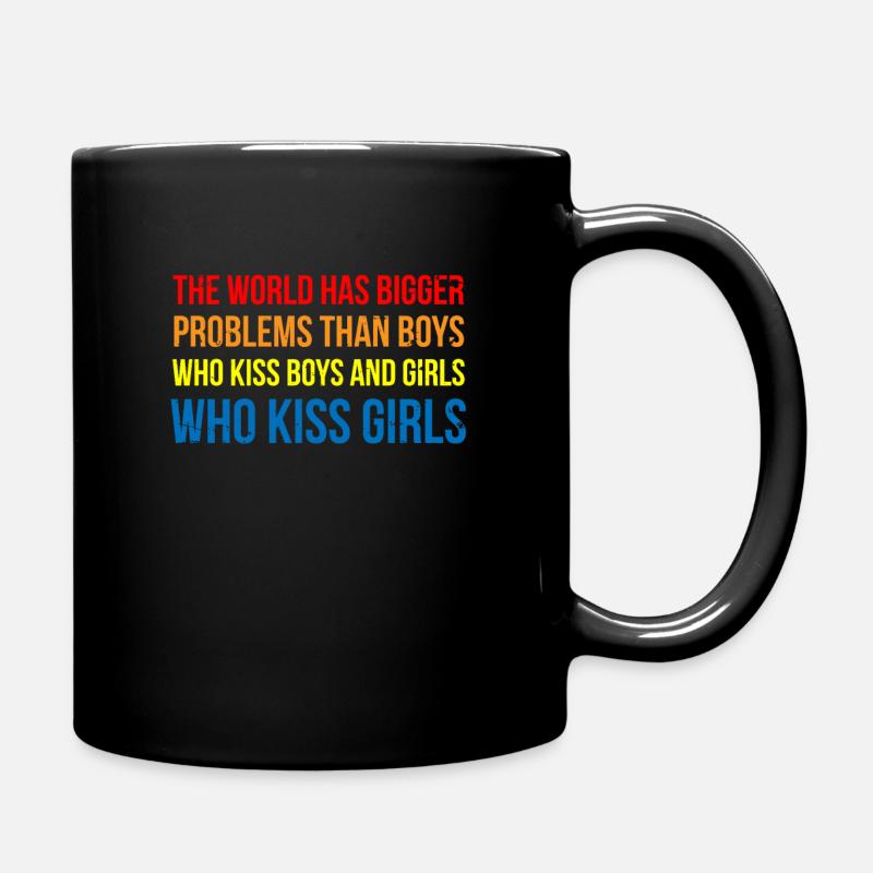 Rainbow Flag - Tasse einfarbig - Schwarz