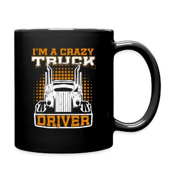 Truck driver Truck driver Truck driver Trucker - Full Colour Mug - black - Right