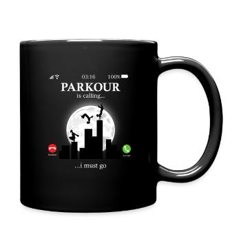 Parkour - Full Colour Mug - black - Right