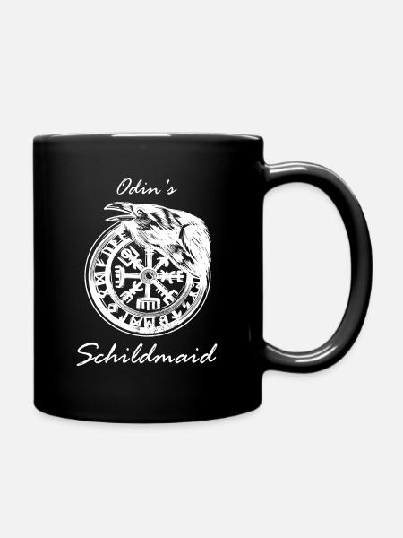 Wikinger Odin Schildmaid Frauen Geschenk - Tasse einfarbig - Schwarz