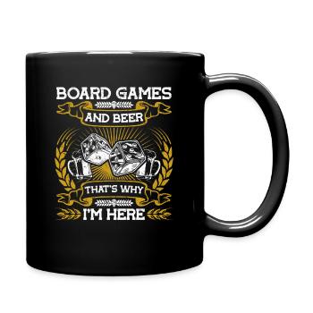 board game - Full Colour Mug - black - Right