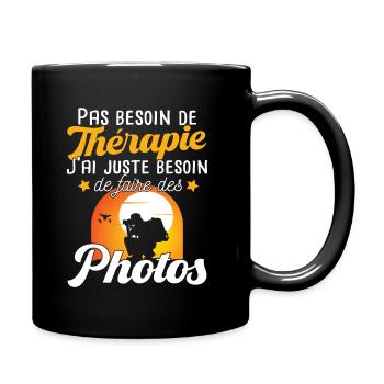 Photographe photographie photo métier cadeau - Mug uni - noir - Droite