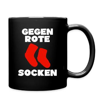 anti links Wahl Linke Geschenk - Tasse einfarbig - Schwarz - Rechts