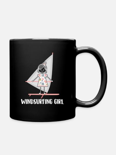 Windsurfing Windsurfen - Tasse einfarbig - Schwarz