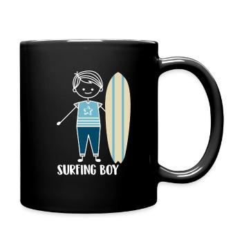 Surf Surfer Surfer - Mug uni - noir - Droite