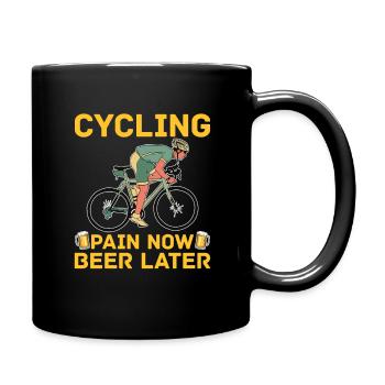Vélo de route Vélo de route Cyclisme Cycliste - Mug uni - noir - Droite
